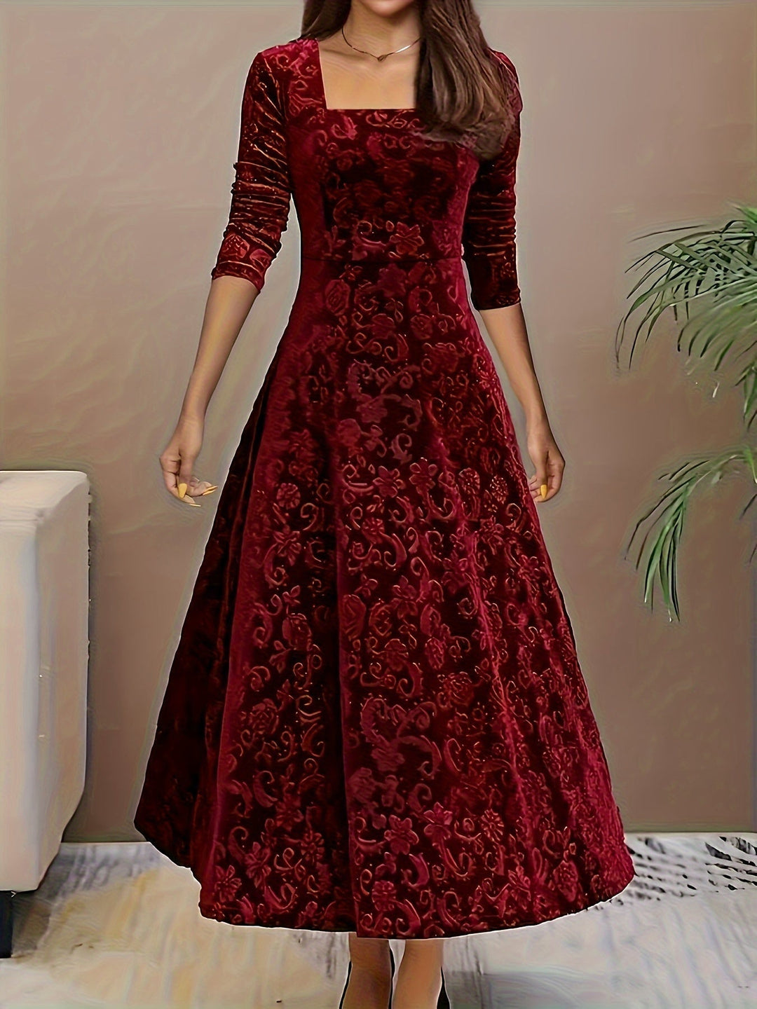 Maris | Elegant Velvet Dress
