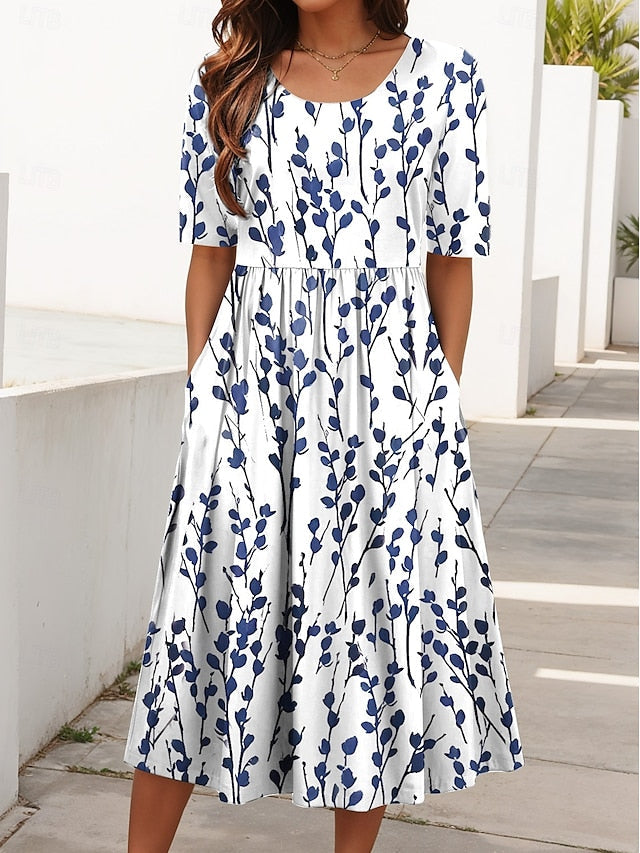 Sabrina | Floral Midi Dress