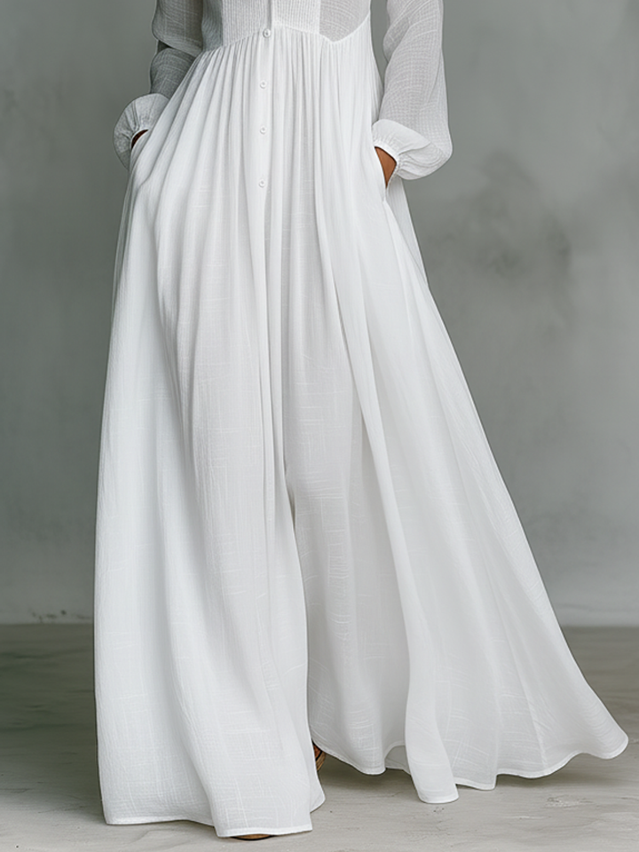 Clara | Linen Maxi Dress