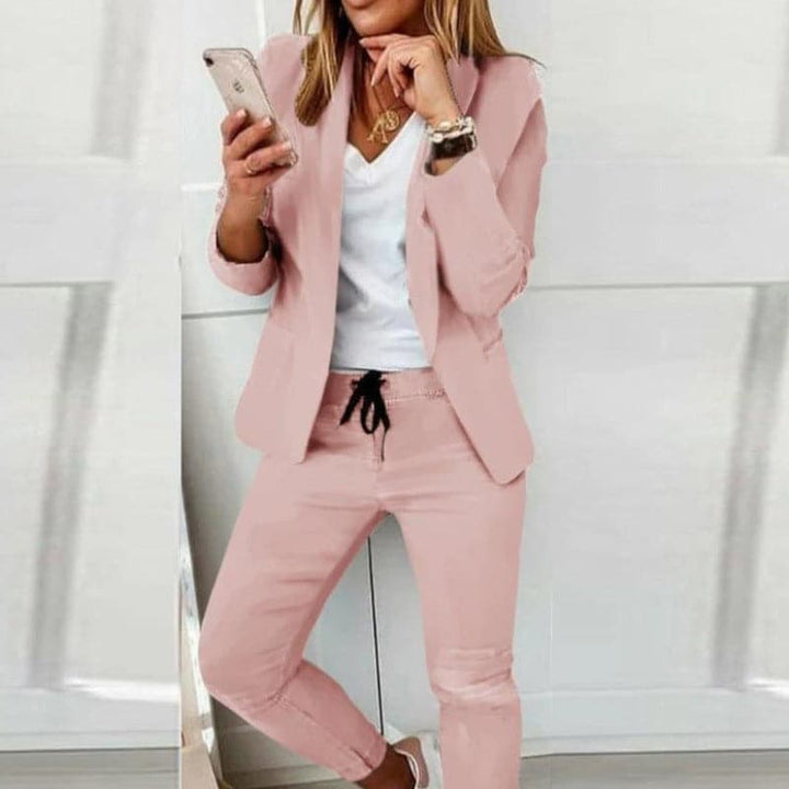 Monica Secrets | Women's Jumpsuit - Blazer & Jogger Pants - Elegant & Comfortable