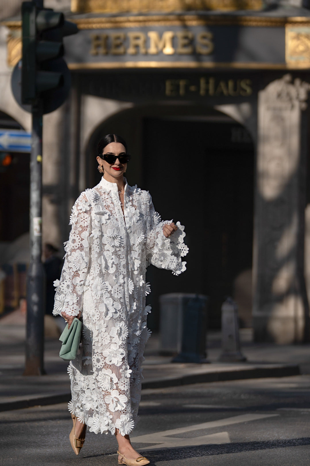 Monica Secrets | Elegant Lace Dress In White