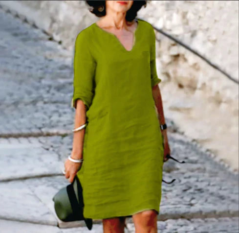 Amara | V-Neck Dress