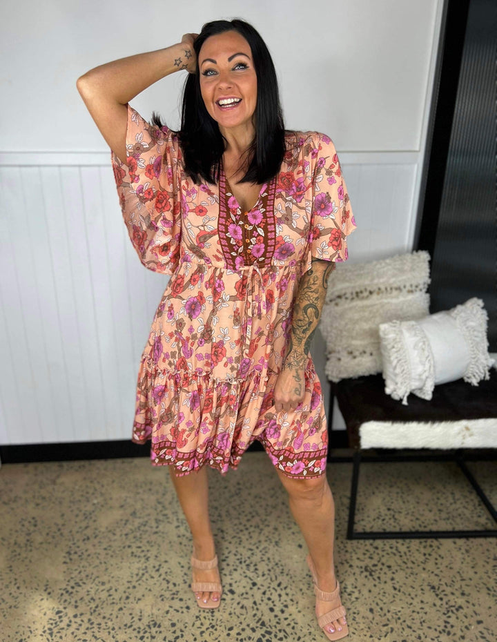 Lydia | V-Neck Mini Dress