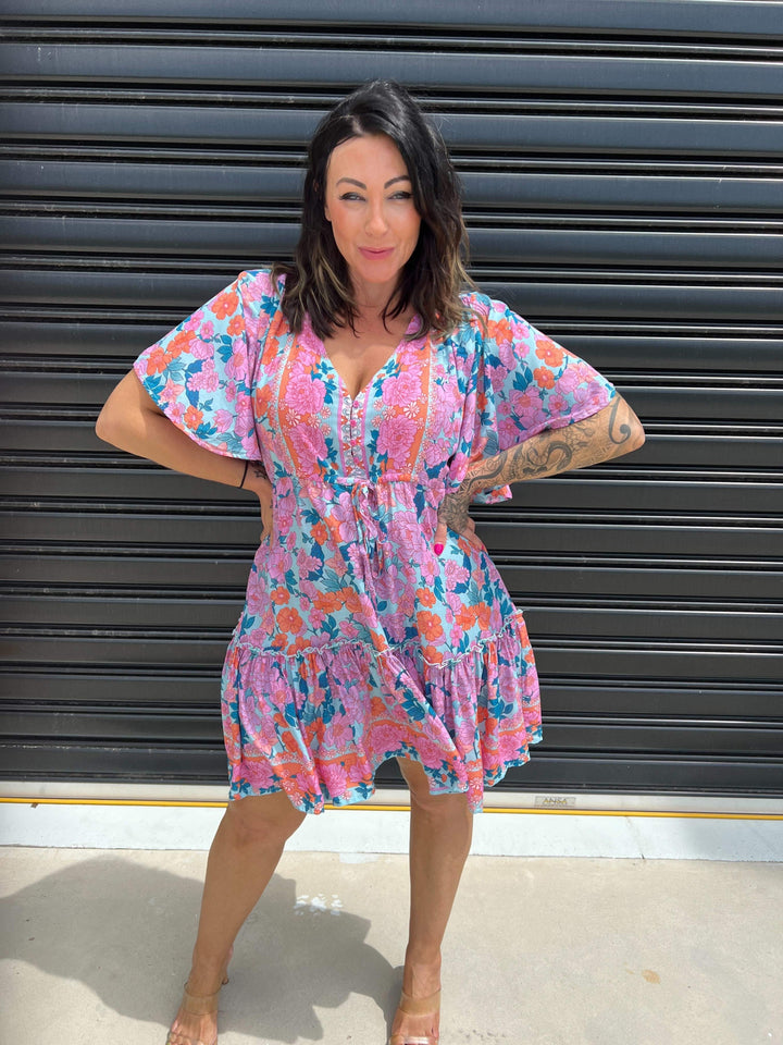Lydia | V-Neck Mini Dress
