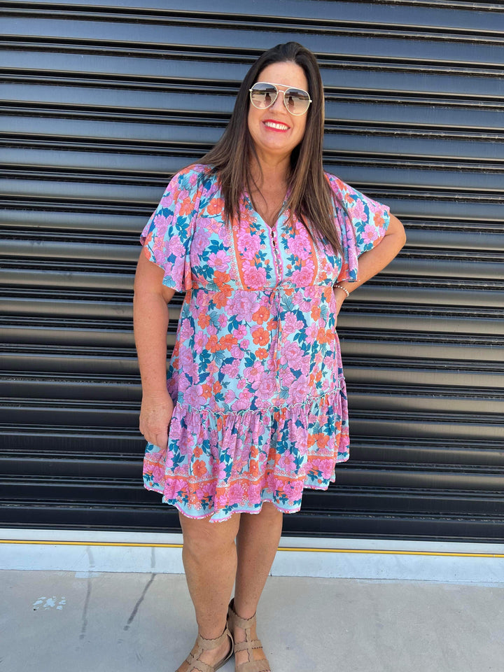 Lydia | V-Neck Mini Dress