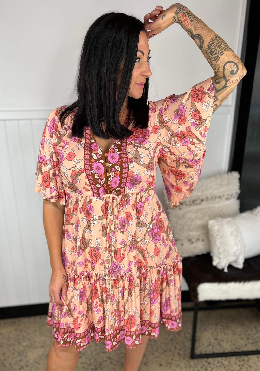 Lydia | V-Neck Mini Dress