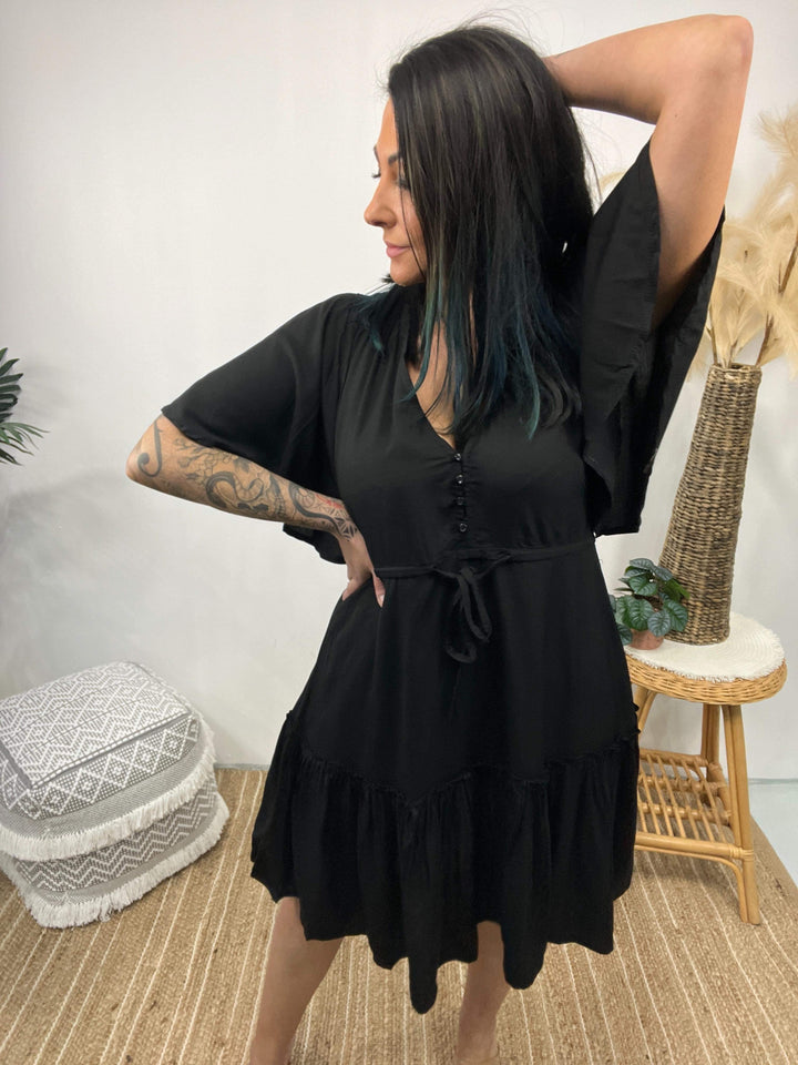 Lydia | V-Neck Mini Dress