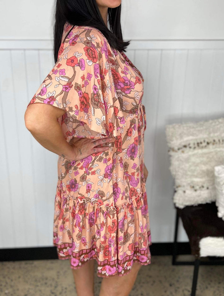 Lydia | V-Neck Mini Dress
