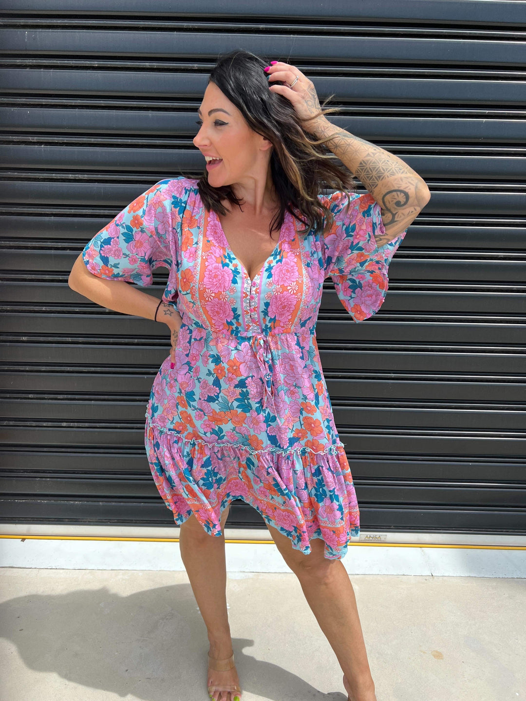 Lydia | V-Neck Mini Dress