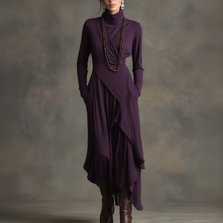 Iris | Pleated Maxi Dress