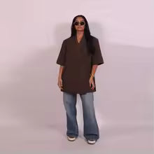 Monica Secrets | Women's Blazer – Loose Fit – Half Sleeve – Light Cotton Texture – Button Closure