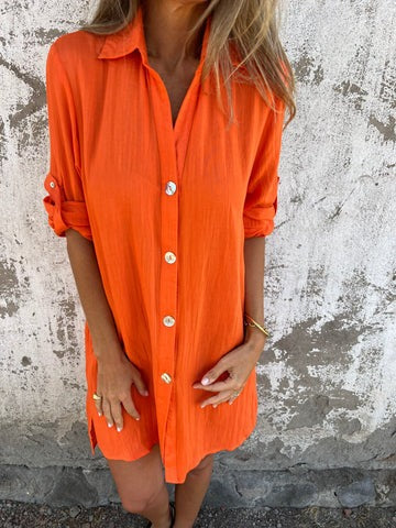 Elowen | Button Shirt Dress