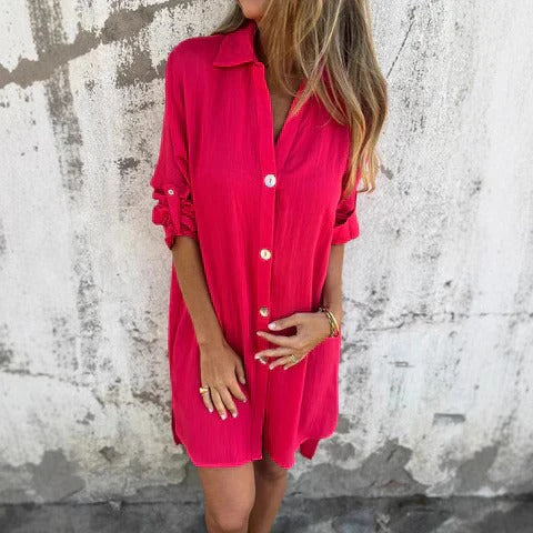 Elowen | Button Shirt Dress