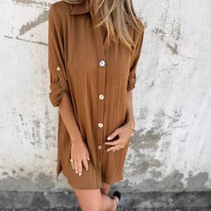 Elowen | Button Shirt Dress