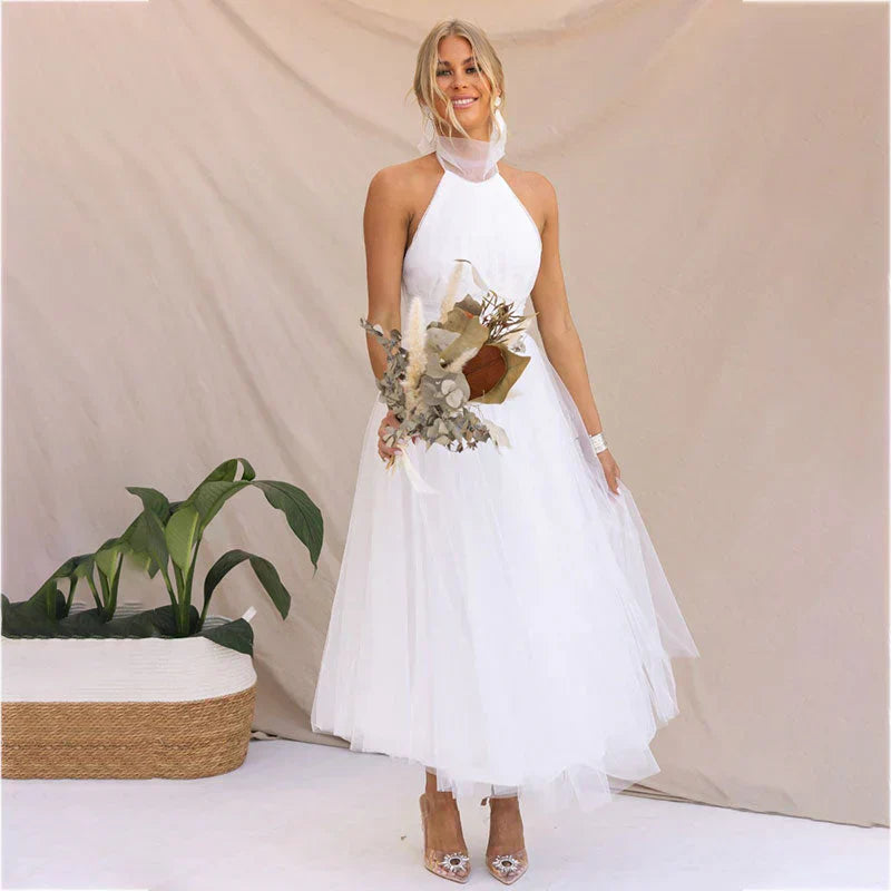 Monica Secrets | Sleek Mesh High Neck Dress