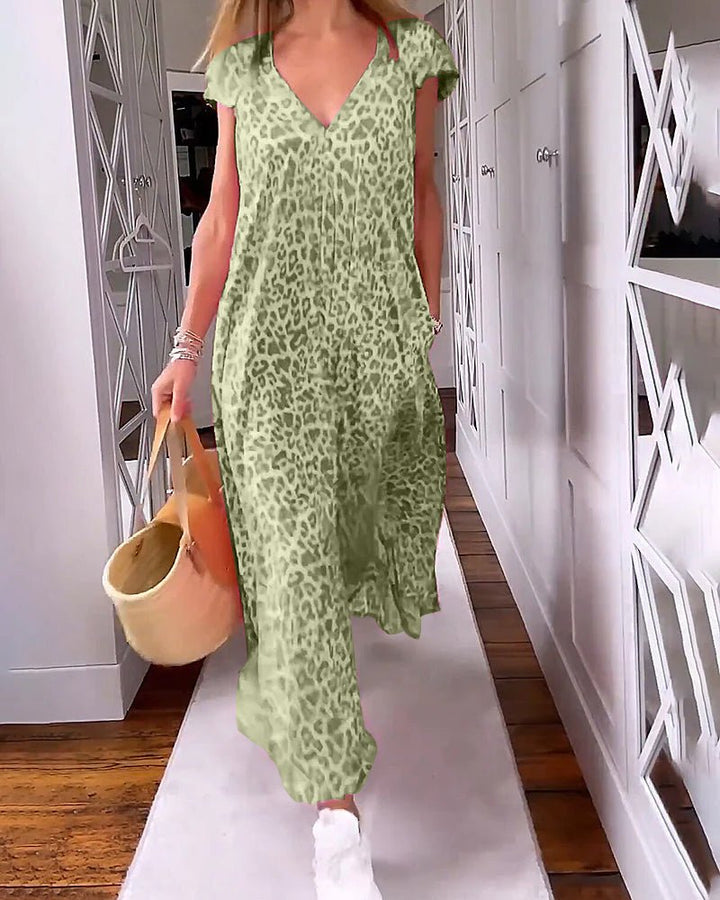 Liora | V-Neck Maxi Dress