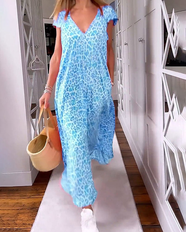 Liora | V-Neck Maxi Dress