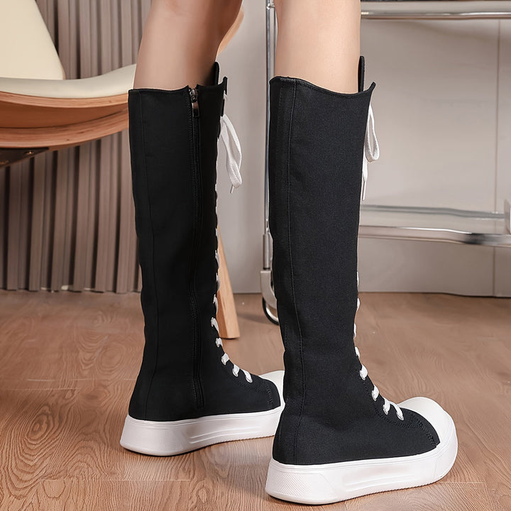 Monica Secrets | Platform Canvas Boot