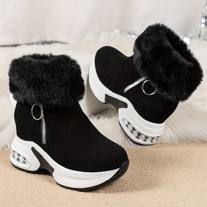 Monica Secrets | Fleece Platform Boot