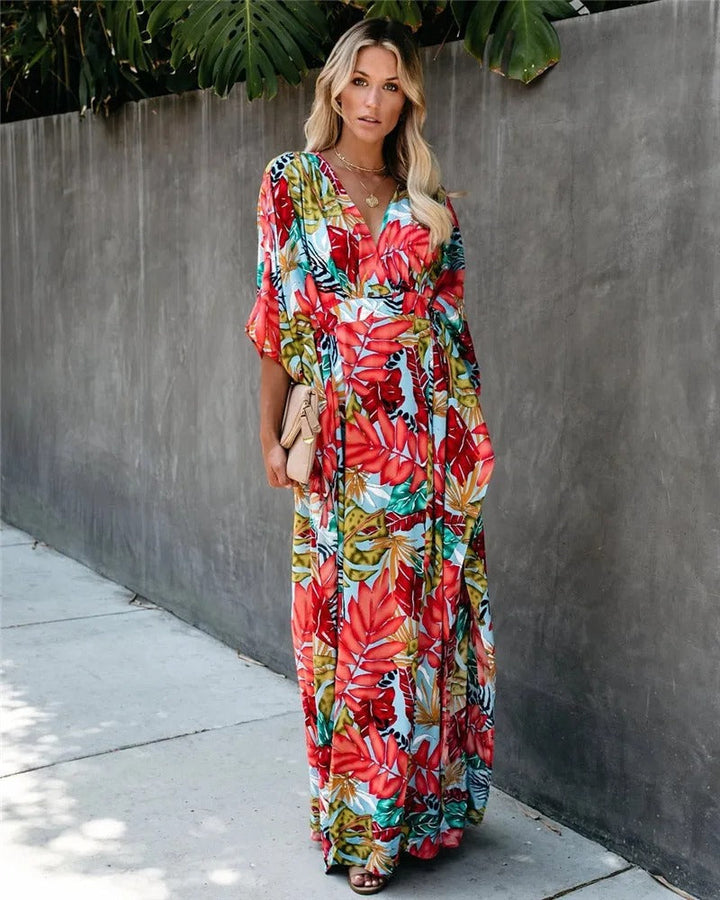 Monica Secrets | Boho Kimono Maxi Dress