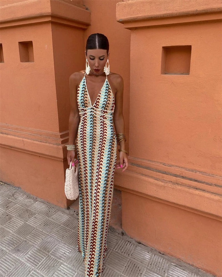 Monica Secrets | Boho Crochet Beach Tunic Dress