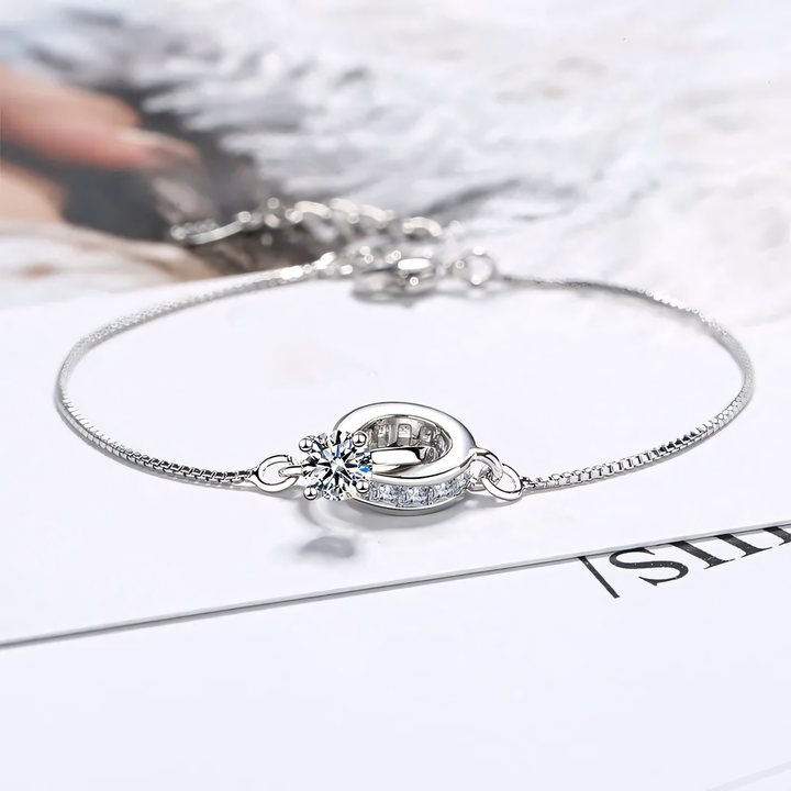 Dainty Forever Linked Diamond Bracelet