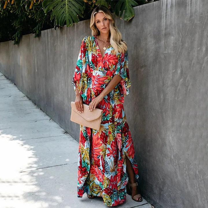 Monica Secrets | Boho Kimono Maxi Dress