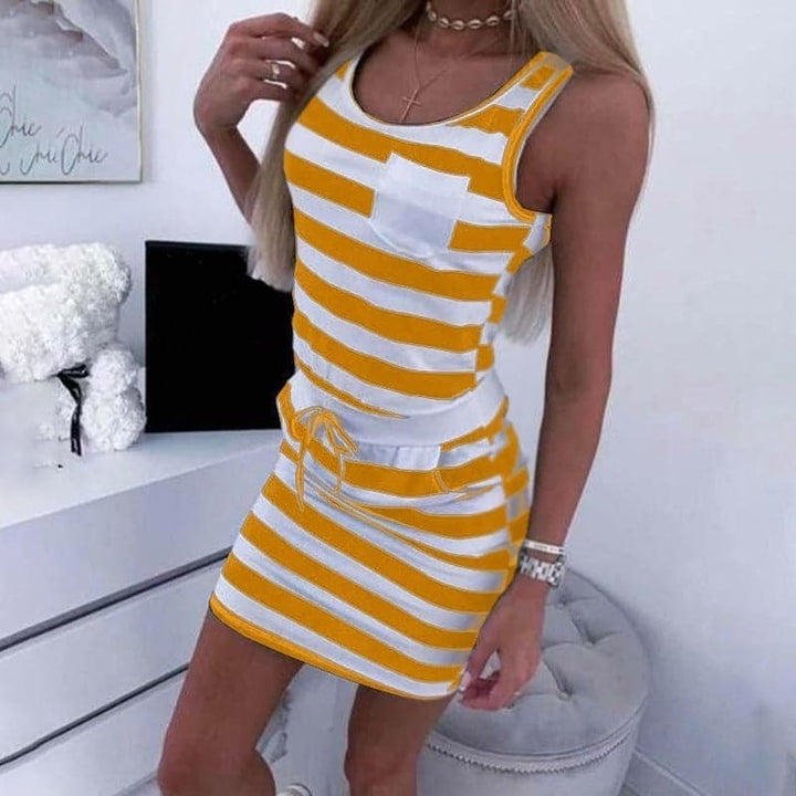 Alina | Striped Cotton Dress