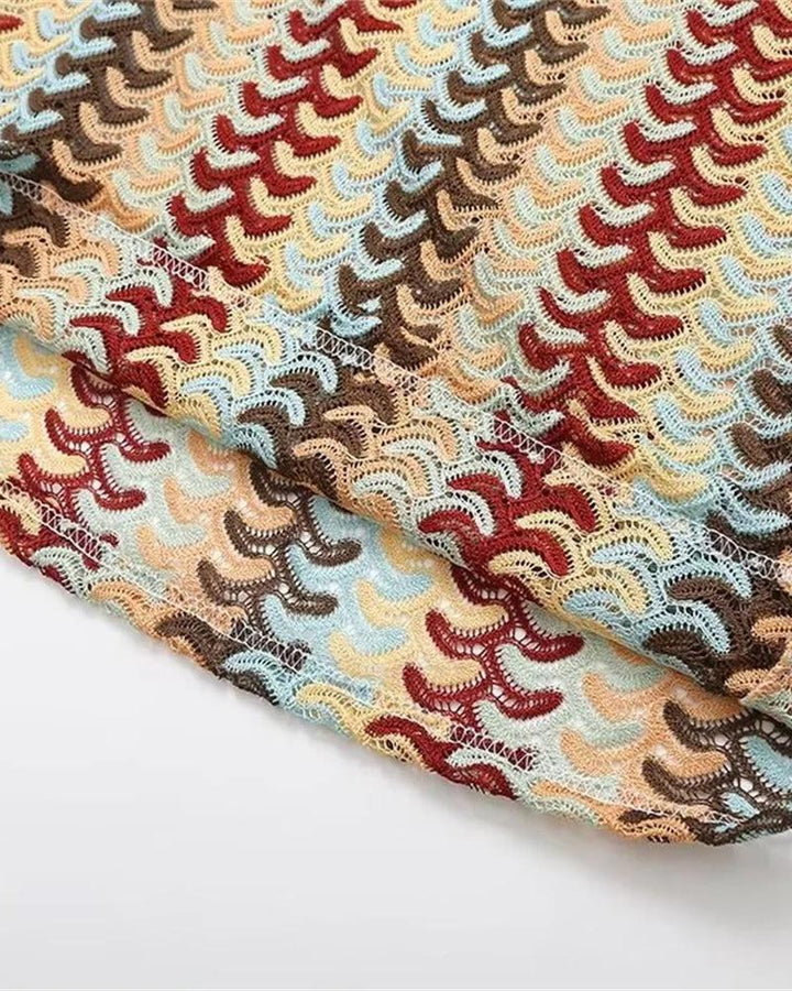 Monica Secrets | Boho Crochet Beach Tunic Dress