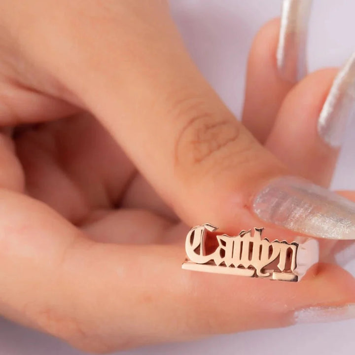 Personalized Name Classy Rings