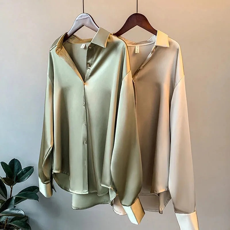 Iris | Satin Blouse