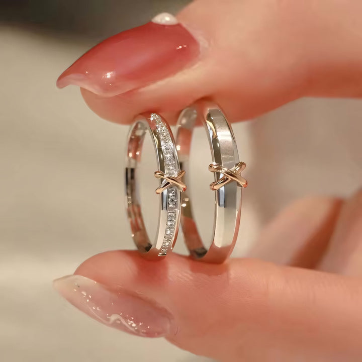 Romantic X Couples Rings