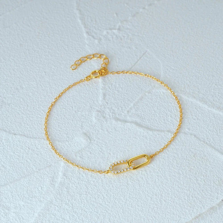 S925 Forever Linked Diamond Contrast Bracelet