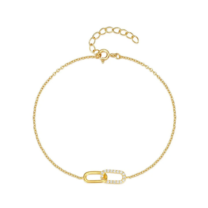 S925 Forever Linked Diamond Contrast Bracelet