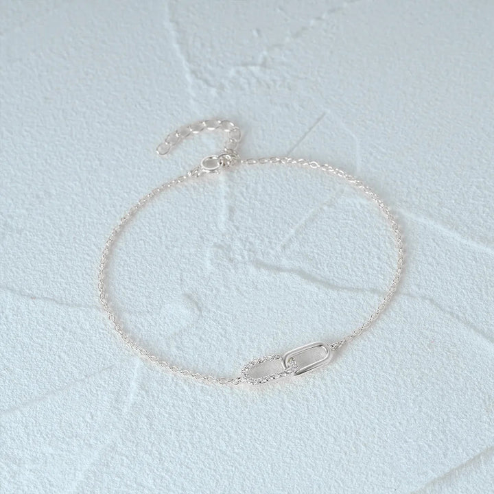 S925 Forever Linked Diamond Contrast Bracelet