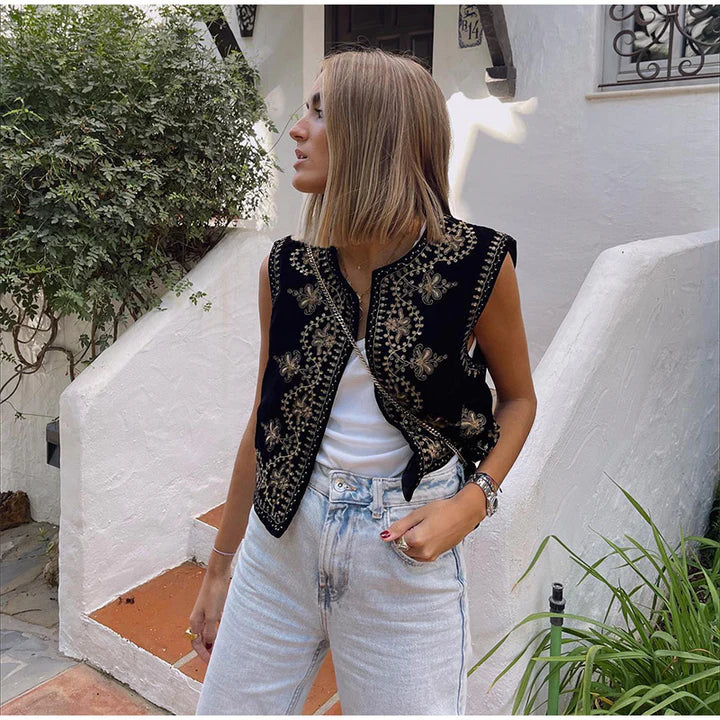 Elara | Embroidered Vest