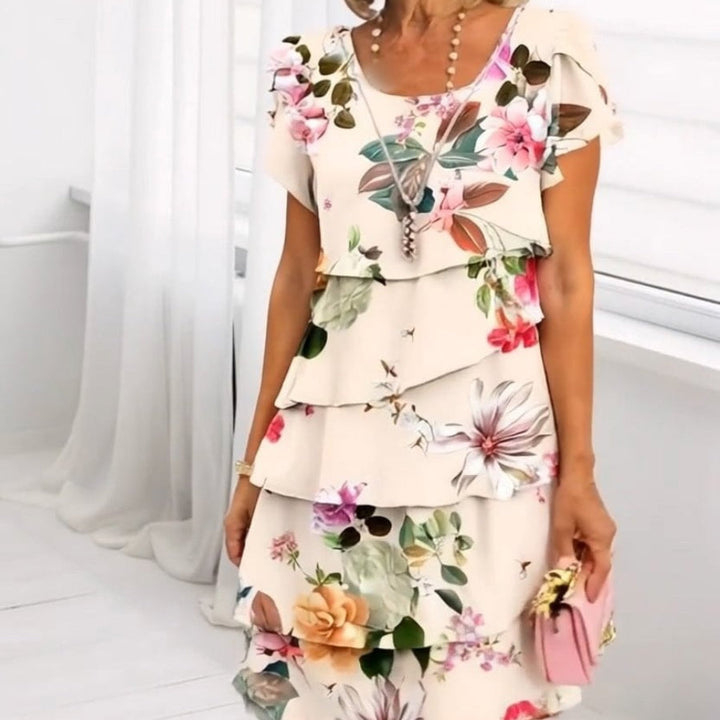 Monica Secrets | Floral Elegance Dress