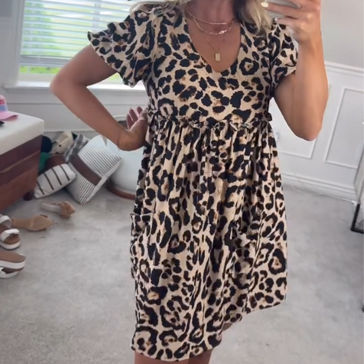 Elysia | Leopard Mini Dress
