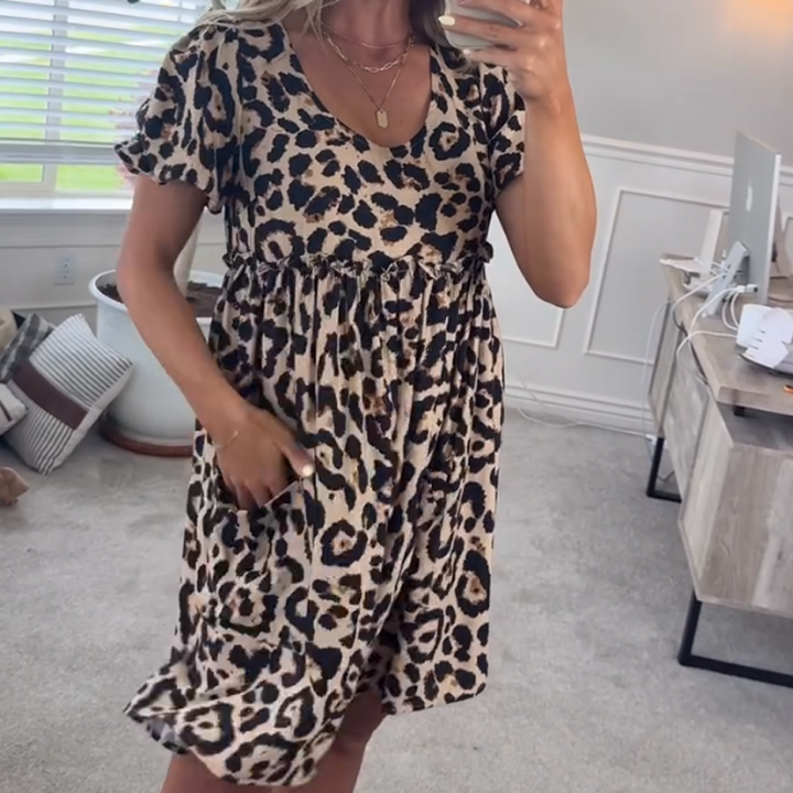 Elysia | Leopard Mini Dress