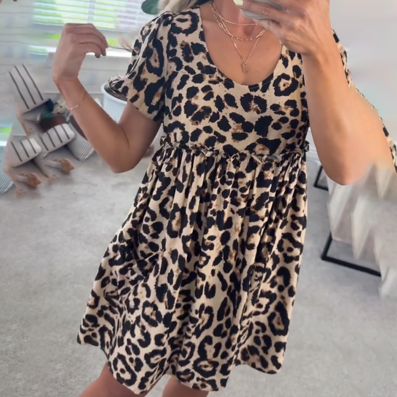 Elysia | Leopard Mini Dress