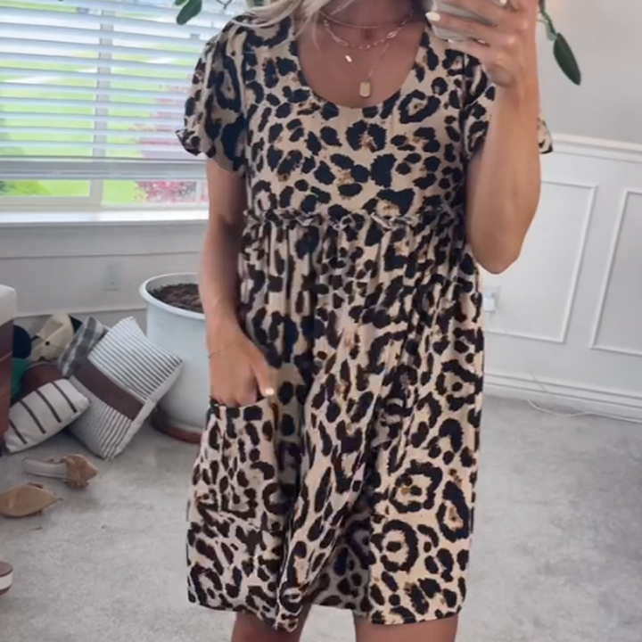 Elysia | Leopard Mini Dress