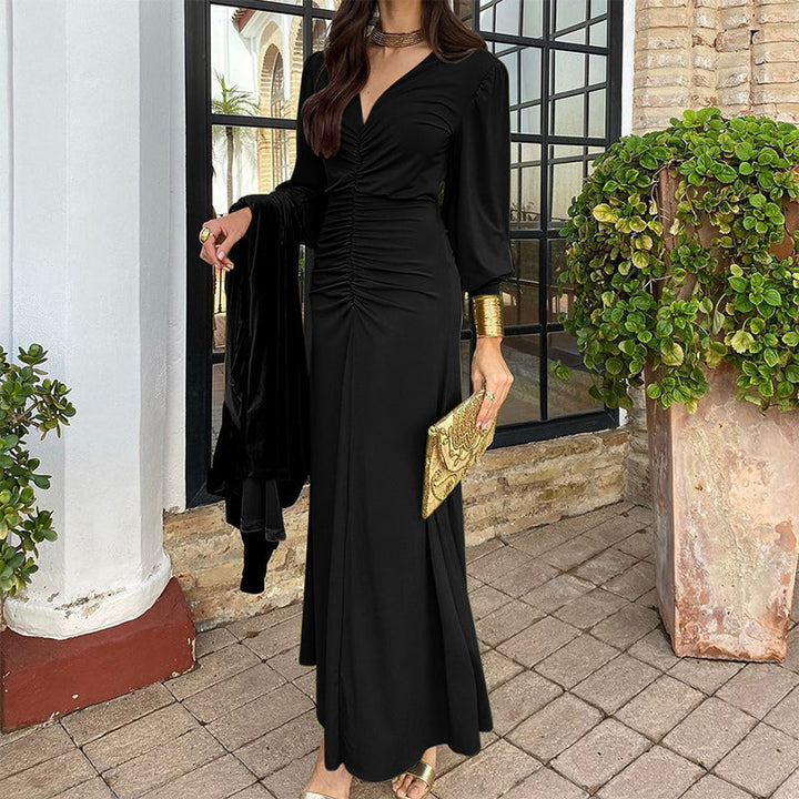 Isolde | V-Neck Ruffled Dress