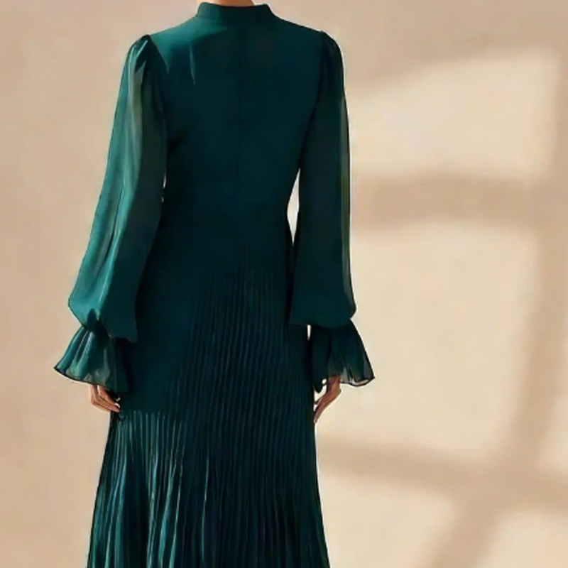 Luna | Pleated Midi Dress