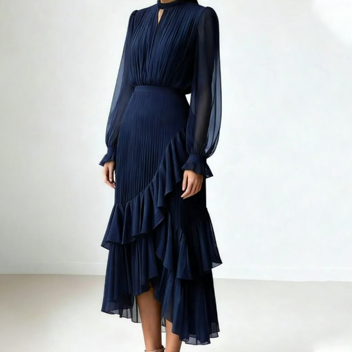 Luna | Pleated Midi Dress