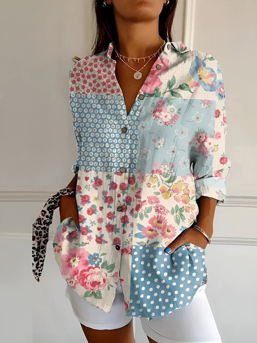 Monica Secrets | Floral Summer Blouse