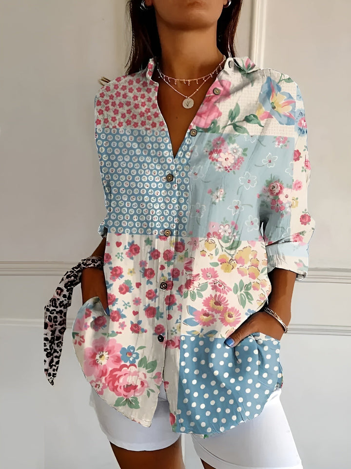 Monica Secrets | Floral Summer Blouse