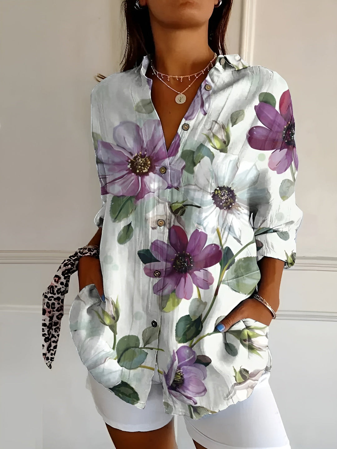 Monica Secrets | Floral Summer Blouse