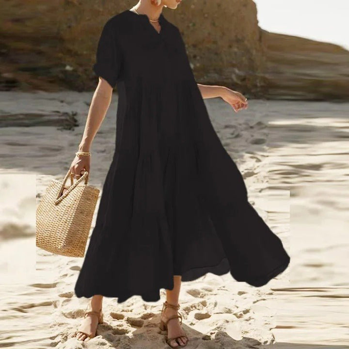 Mireille | Satin Midi Dress