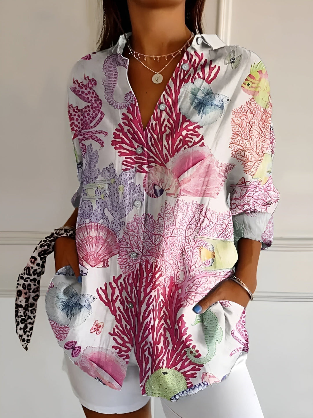 Monica Secrets | Floral Summer Blouse