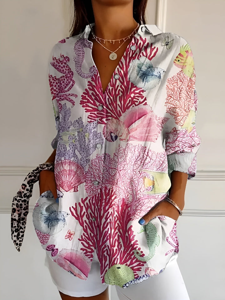 Monica Secrets | Floral Summer Blouse